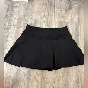 Athleta Black Skater Circle Skirt with Built-In Shorts